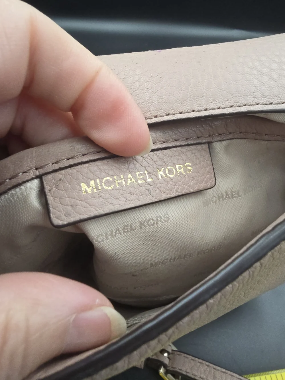 Michael Kors Blush Leather Crossbody Bag